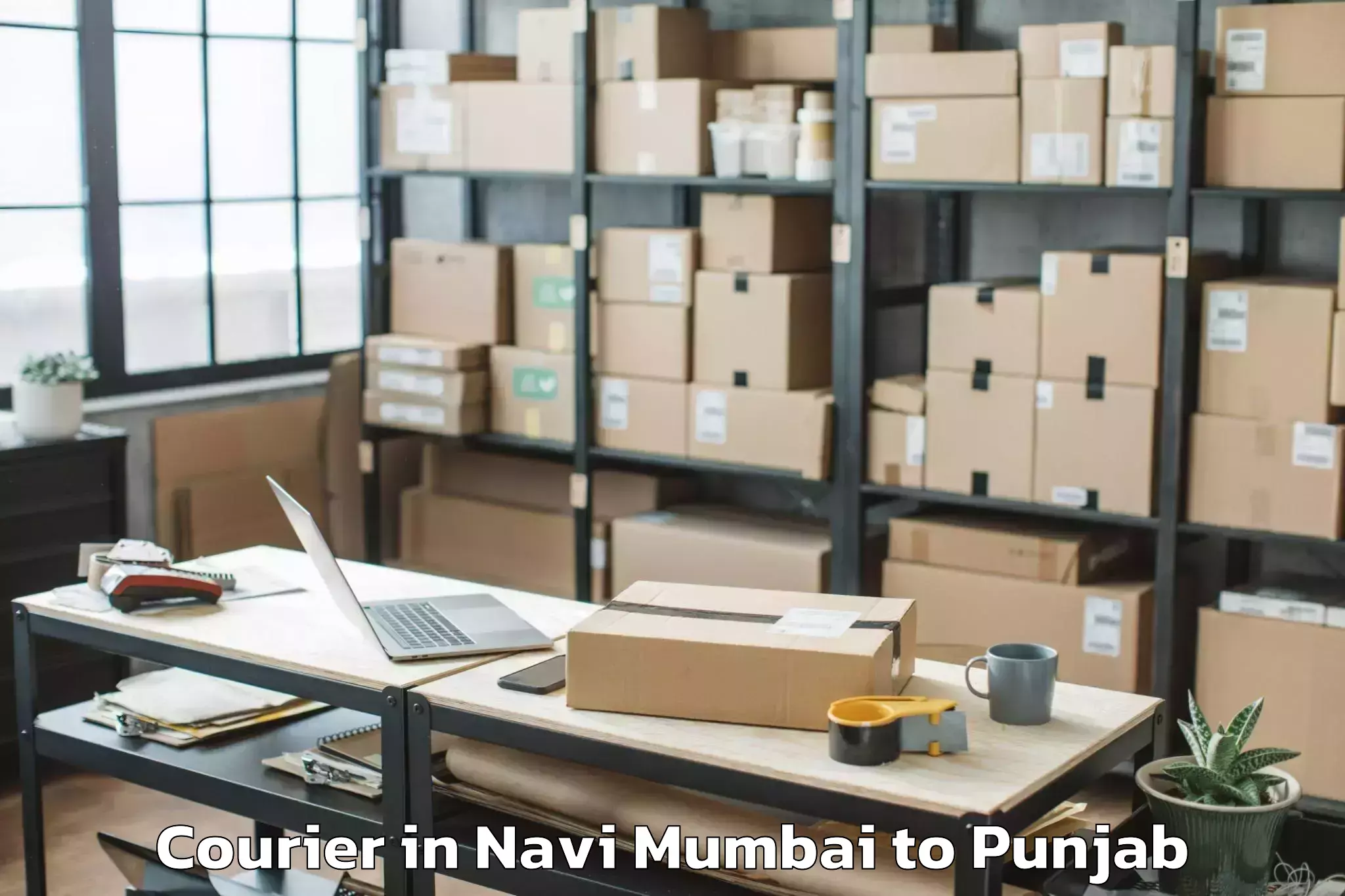 Professional Navi Mumbai to Shahkot Courier